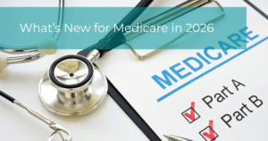 Image of a clipboard and stethoscope. The paper on the clipboard read Medicare A and B