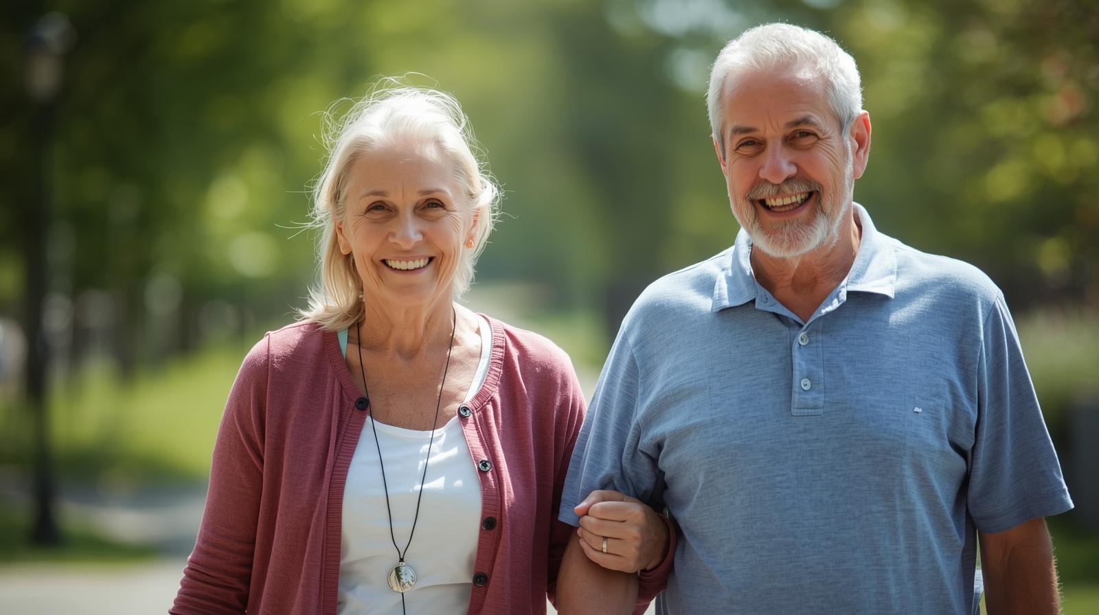 couple standing outside